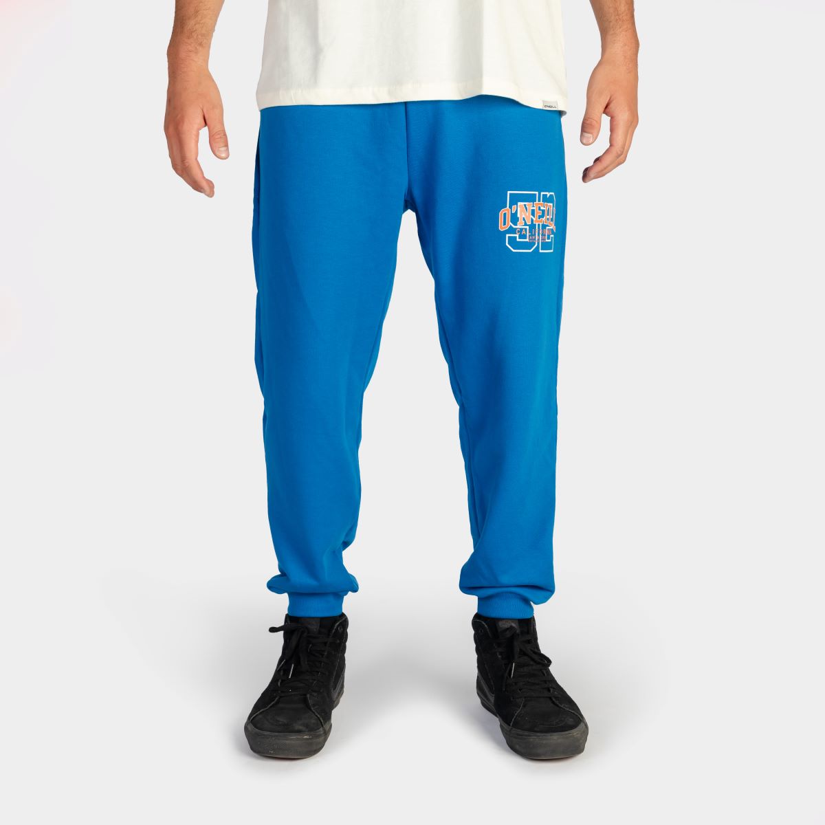 Buzo Caballero Combinado Azul Acero y Melange Pantalon Azul Acero