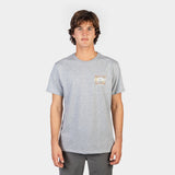 POLO M/C - FADER T-SHIRT - SILVER MELEE - 3X119