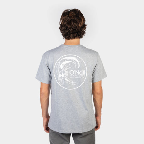 POLO M/C - CIRCLE SURFER T-SHIRT - SILVER MELEE - INVIERNO 2023