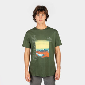 POLO M/C - CALI MOUNTAINS T-SHIRT - MILITARY GREEN - 3X119