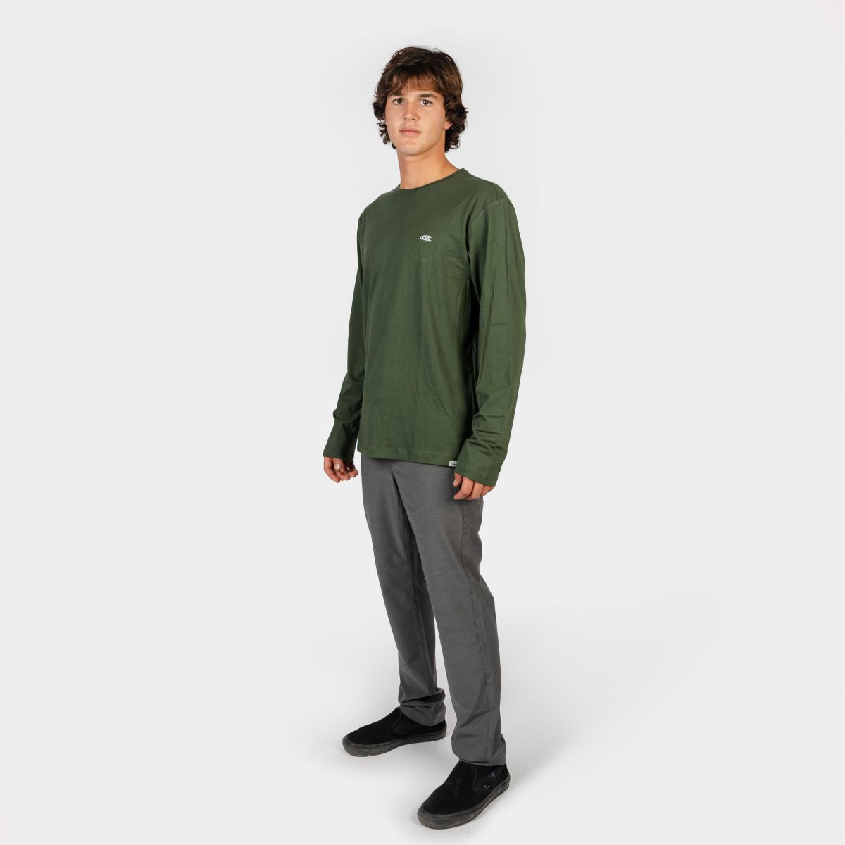 POLO M/L - JACK'S FAV PULLOVER - MILITARY GREEN - IN87