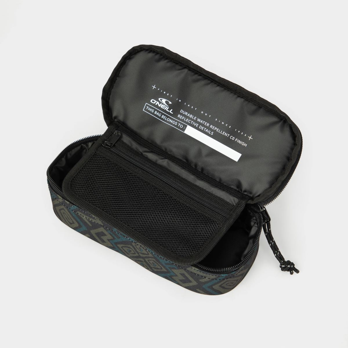 CARTUCHERA - BOX PENCILCASE - BLACK RETRO IKAT