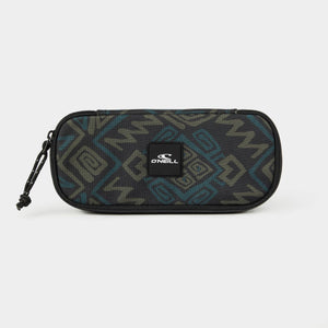 CARTUCHERA - BOX PENCILCASE - BLACK RETRO IKAT