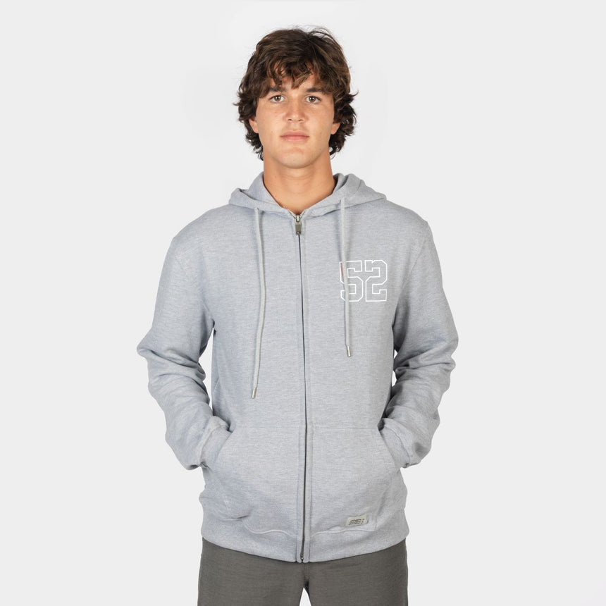 POLERON HOMBRE - SURF STATE HZ HOODIE - SILVER MELEE - IN87