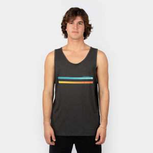 BIVIDI - HOMBRE - COMP STRIPE TANK - RAVEN