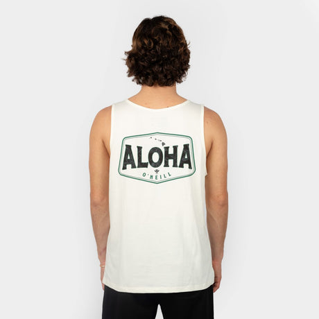 BIVIDI - HOMBRE - BIG ALOHA TANK - POWDER WHITE