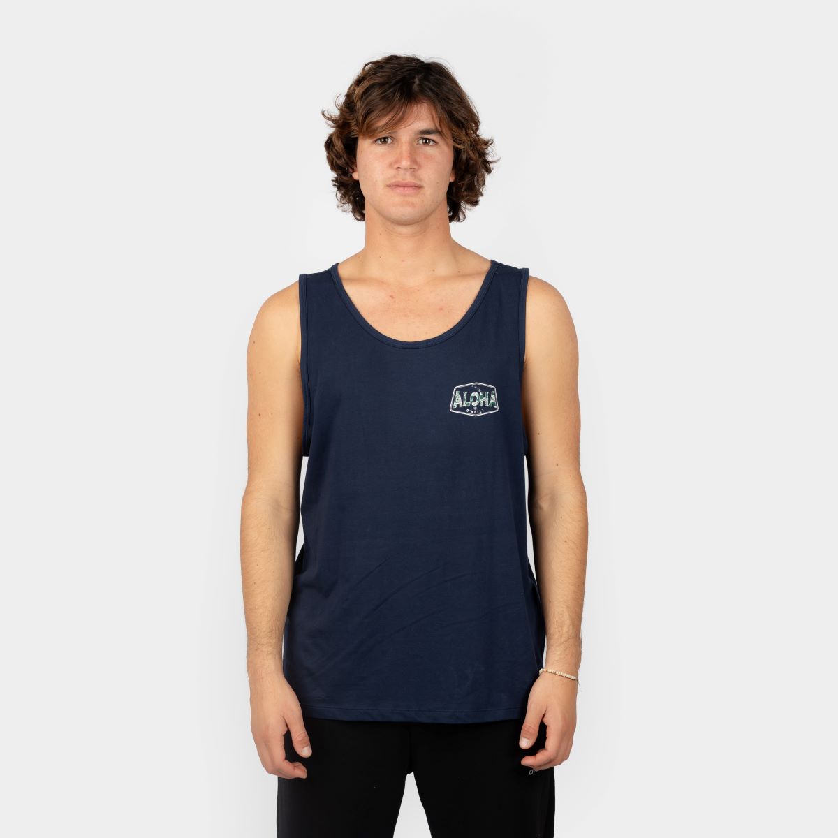 BIVIDI - HOMBRE - BIG ALOHA TANK - INK BLUE