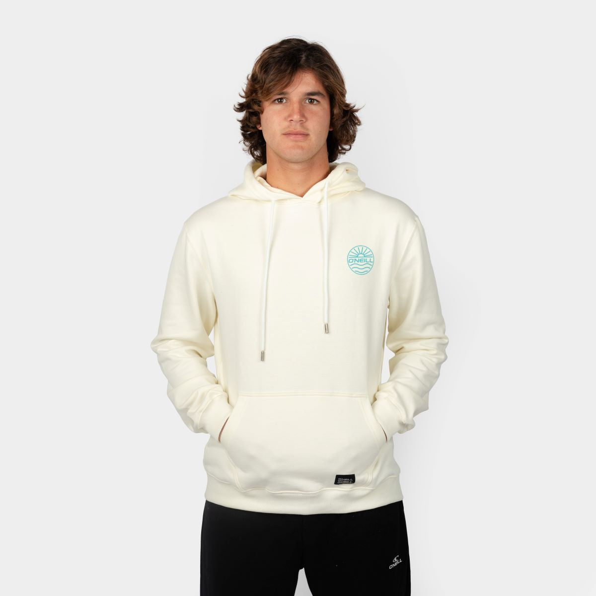 POLERON HOMBRE - JS SENIC HOODIE - POWDER WHITE