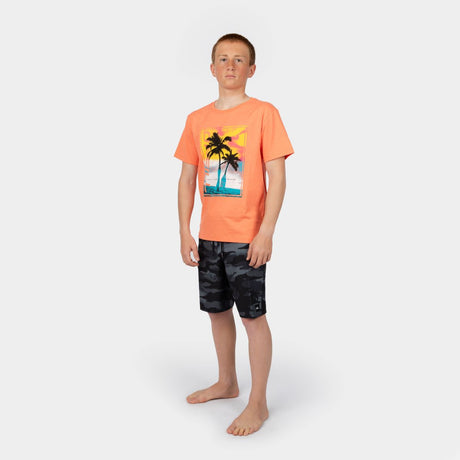 POLO NIÑO - JACK O'NEILL BACKPRINT T-SHIRT KID - LIVING CORAL