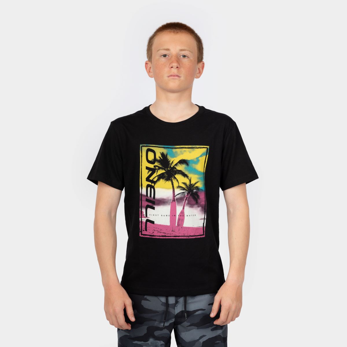 POLO NIÑO - JACK O'NEILL BACKPRINT T-SHIRT KID - BLACK OUT