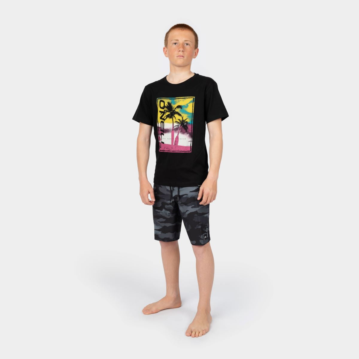 POLO NIÑO - JACK O'NEILL BACKPRINT T-SHIRT KID - BLACK OUT