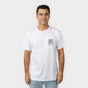 POLO M/C - SURF HEROES GRAPHIC T-SHIRT - SNOW WHITE