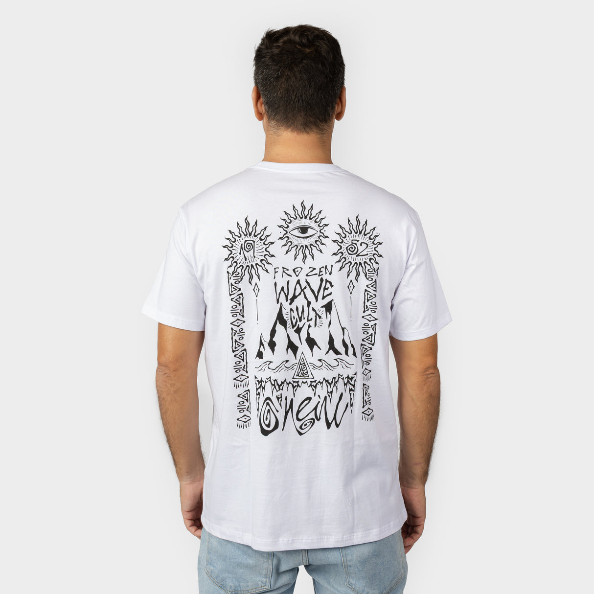 POLO M/C - SURF HEROES GRAPHIC T-SHIRT - SNOW WHITE