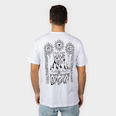 POLO M/C - SURF HEROES GRAPHIC T-SHIRT - SNOW WHITE