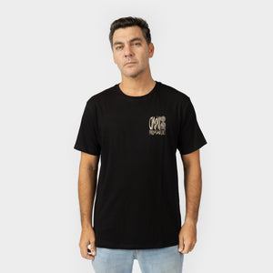 POLO M/C - SURF HEROES GRAPHIC T-SHIRT - BLACK OUT