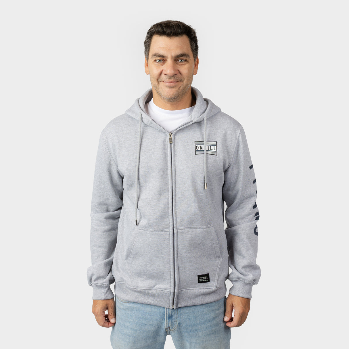 POLERON HOMBRE - FIFTY TWO ZIP - HEATHER GREY