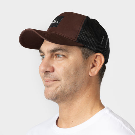 GORRA HOMBRE - SESH & MESH - SEAL BROWN