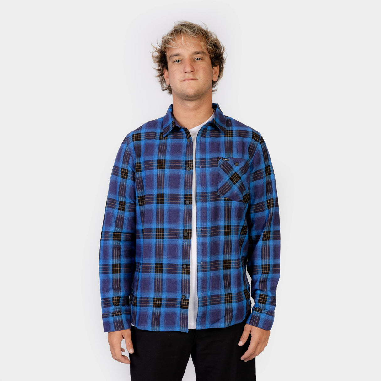 FRANELA M/L - BLUE - IN26