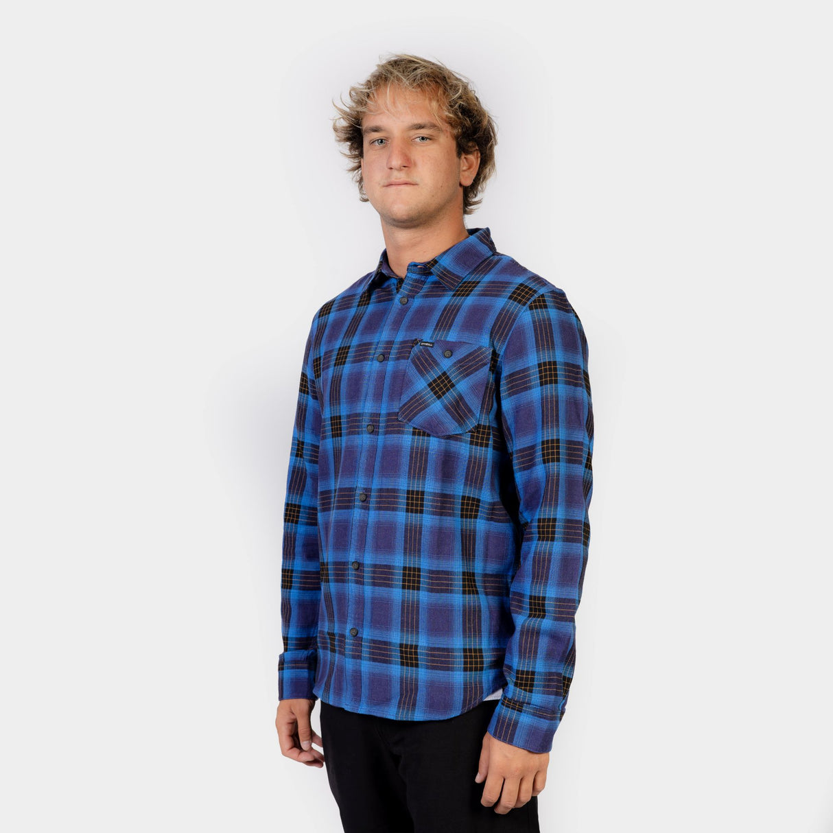 FRANELA M/L - BLUE - IN26