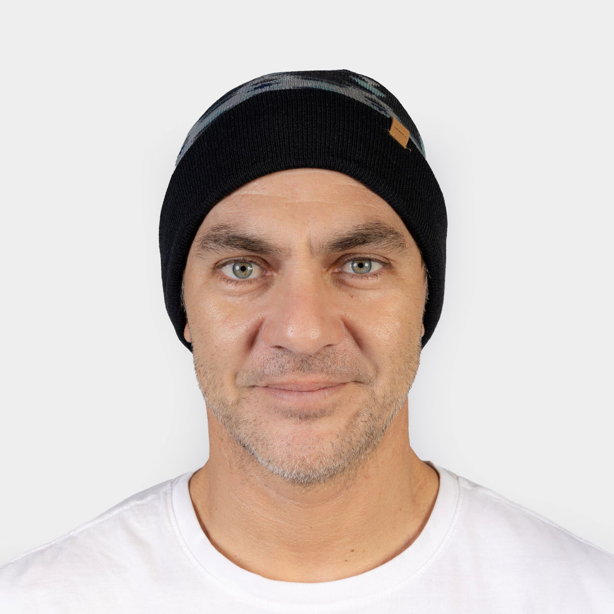 BEANIE - AZTEKA GRAY/BLACK - IN26