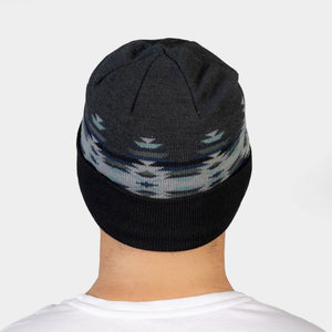 BEANIE - AZTEKA GRAY/BLACK - IN26