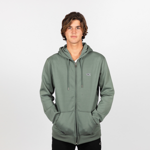 POLERON HOMBRE - 2-KNIT FZ HOODY - AGAVE GREEN - IN87