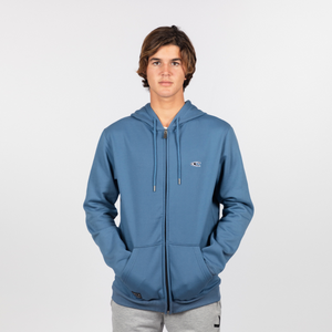 POLERON HOMBRE - 2-KNIT FZ HOODY - CORONET BLUE - IN87