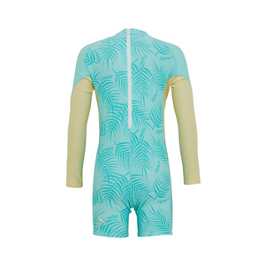 LYCRA NIÑOS - GIRLS TODDLER SPF LS SPRING RASH SUIT - BPALM/BNA/LAGN