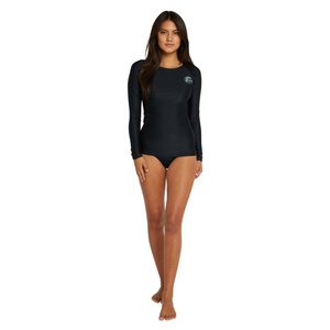 LYCRA MUJER - SALINA LS UV RASH VEST - BLK/NJL