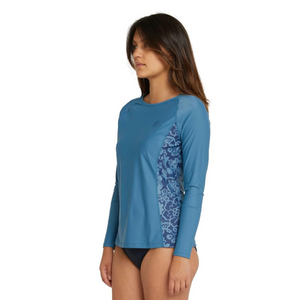 LYCRA MUJER - SALINA LS SURF TEE - 3S19 BLUHZ/TFLO