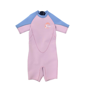 WETSUIT NIÑO - CORTO - GIRLS TODDLER REACTOR BZ SS SPRING 2MM - PINK/LTGF/FOG