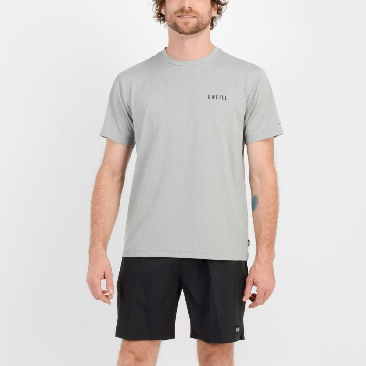 LYCRA PLAYA - HOMBRE - S/S RASH TEE - HYBRID MELANGE