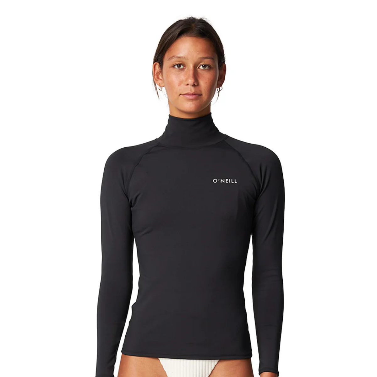 LYCRA MUJER - SALINA PREMIUM HIGH NECK UV RASH VEST - 002 BLACK