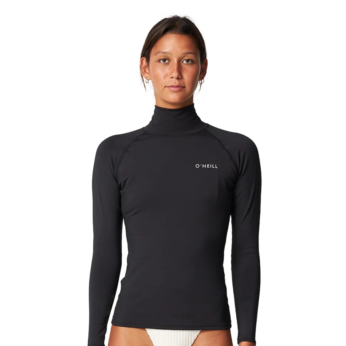 LYCRA MUJER - SALINA PREMIUN HIGH NECK UV RASH VEST - BLK - VE25 - SALE