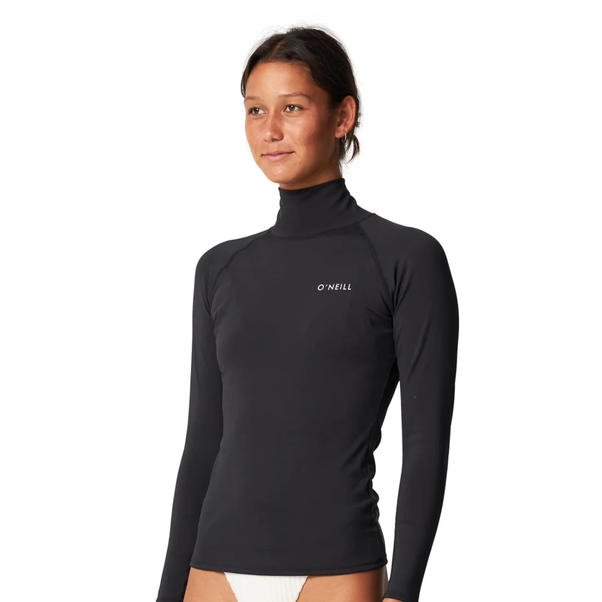 LYCRA MUJER - SALINA PREMIUM HIGH NECK UV RASH VEST - 002 BLACK