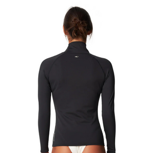 LYCRA MUJER - SALINA PREMIUM HIGH NECK UV RASH VEST - 002 BLACK