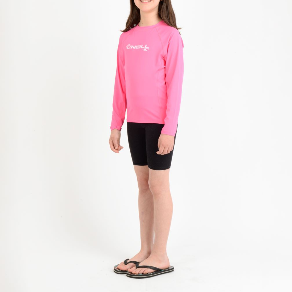 LYCRA PLAYA NIÑOS - L/S CREW - PINK