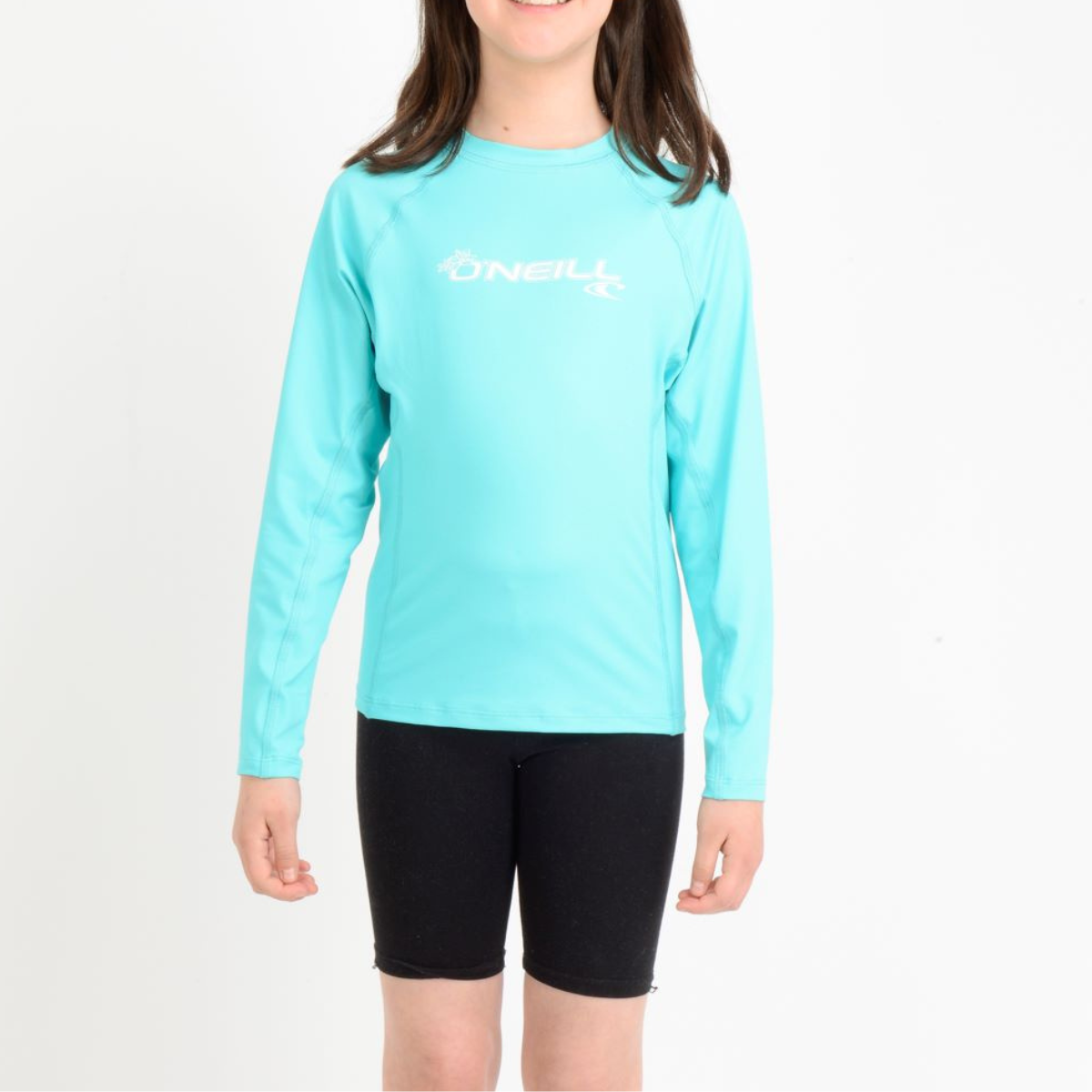 LYCRA PLAYA NIÑOS - L/S CREW - TURQUOISE