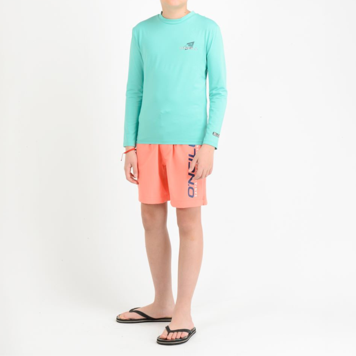 LYCRA PLAYA NIÑOS - L/S CREW - GREEN