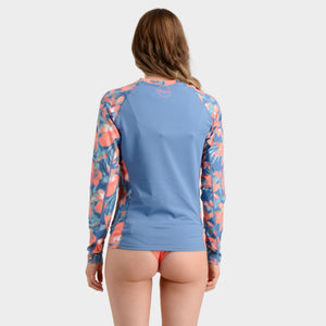 LYCRA PLAYA - MUJER - FLORAL DENIM - VE26