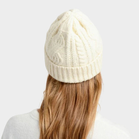 BEANIE MUJER - BEIGE - IN26