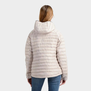 CASACA MUJER - CASACA CON CAPUCHA OYSTER - IN26