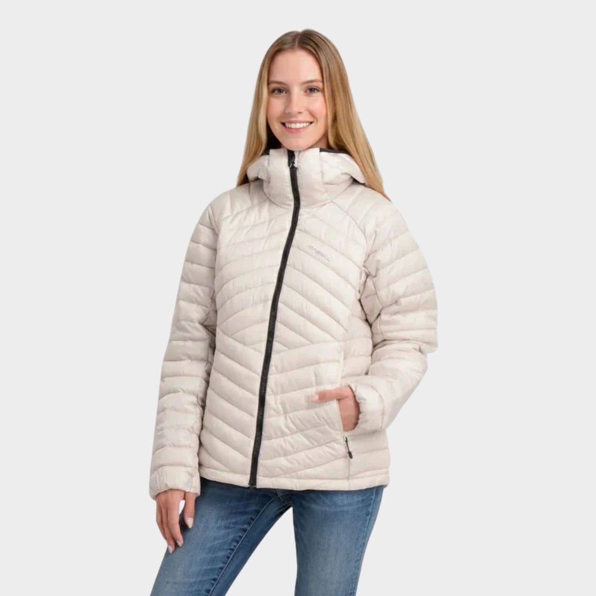 CASACA MUJER - CASACA CON CAPUCHA OYSTER - IN26