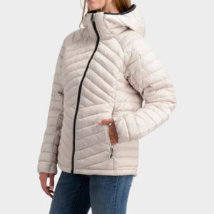 CASACA MUJER - CASACA CON CAPUCHA OYSTER - IN26