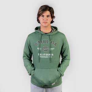 POLERON HOMBRE - STATE HOODIE - DEEP LICHEN GREEN - IN87