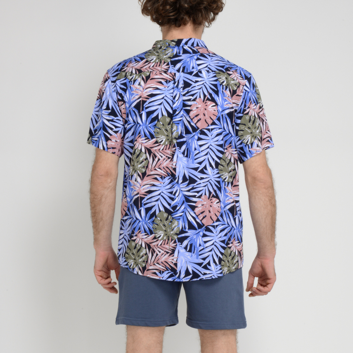 CAMISA MC KAGAROO - RAPPORT NAVY WITH FLOWERS - IN87