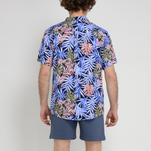 CAMISA MC KAGAROO - RAPPORT NAVY WITH FLOWERS - IN87