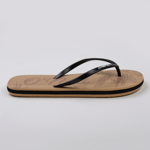 SANDALIA MUJER - OFF BLACK FLAT - IN87