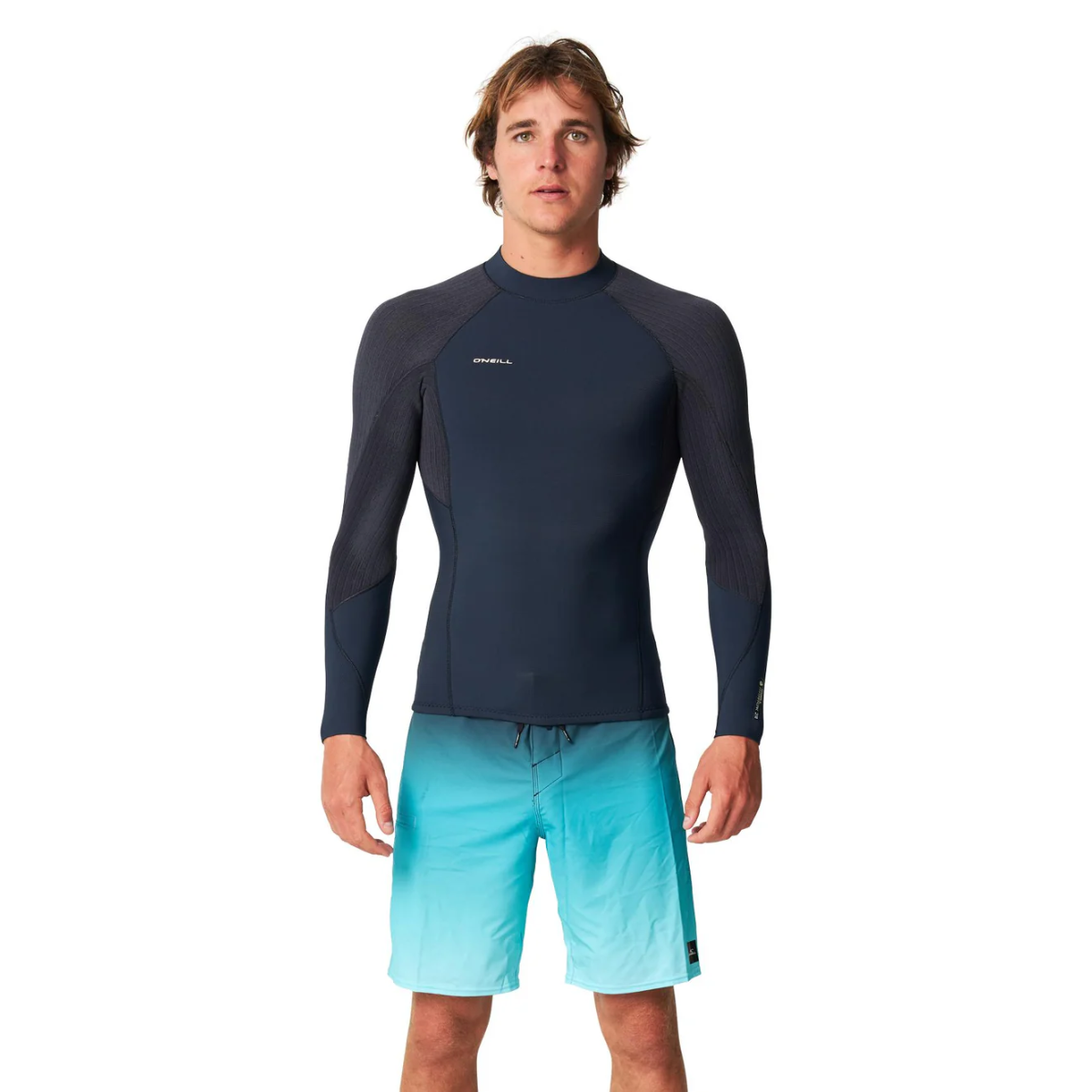 WETSUIT HOMBRE - JACKET - HYPERFREAK LS CREW GBS 2 MM - IE4 CARBON/GUNMENTAL