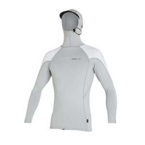 LYCRA - HOMBRE -TRVLR LS HOODED RASH VEST - DP1 COOLGRY/WHT/WHT